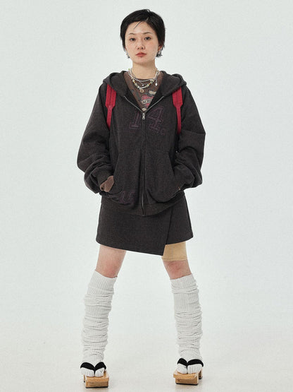 Achihara Renaissance A Line Denim Skirt