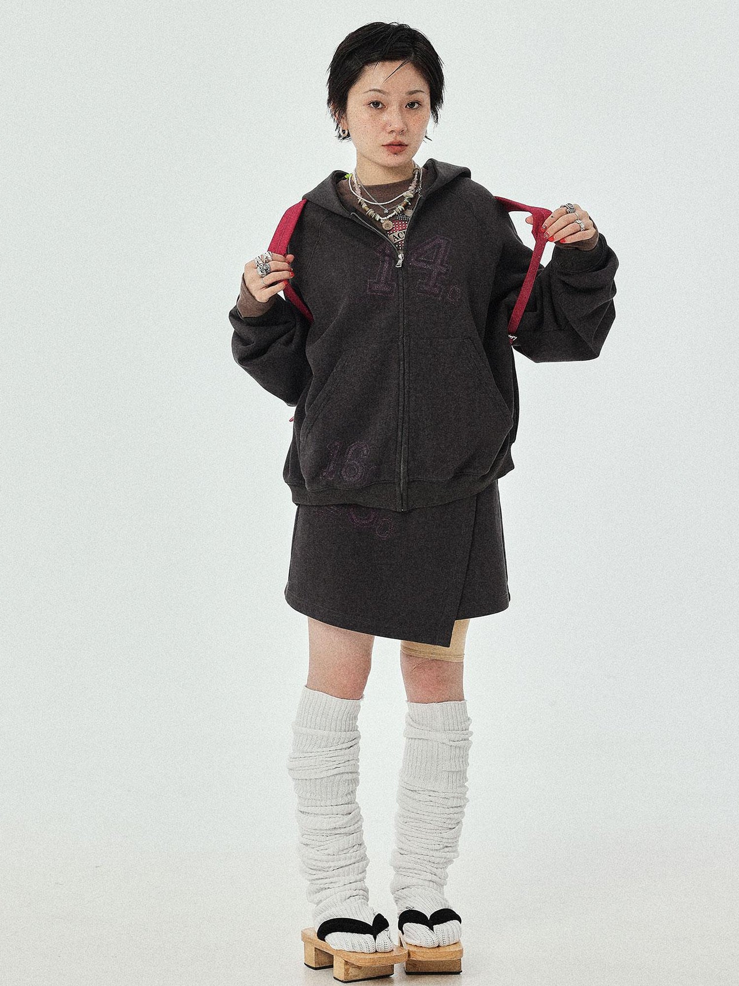 Achihara Renaissance A Line Denim Skirt