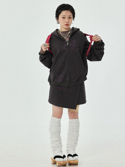 Achihara Renaissance A Line Denim Skirt