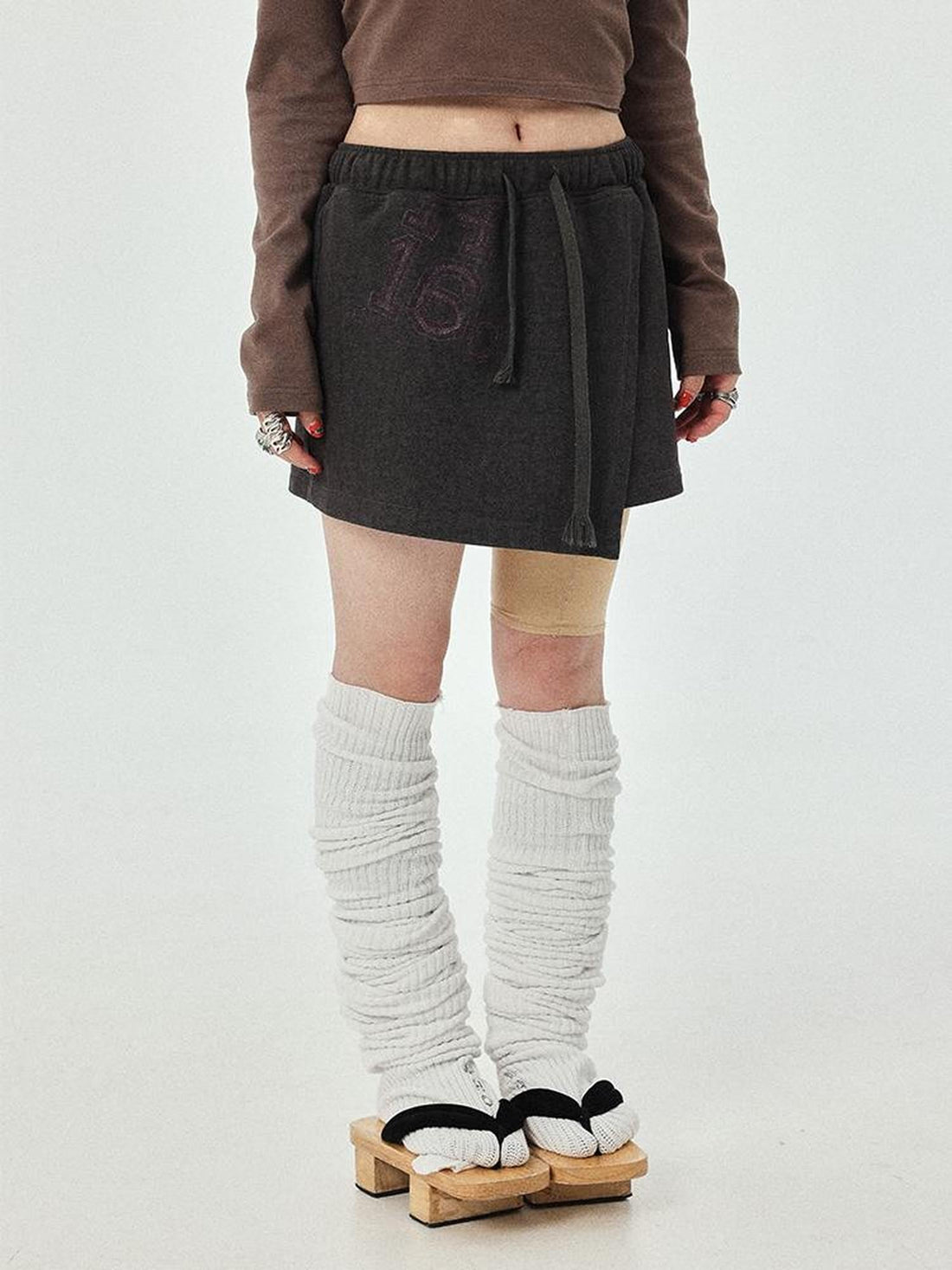 Achihara Renaissance A Line Denim Skirt