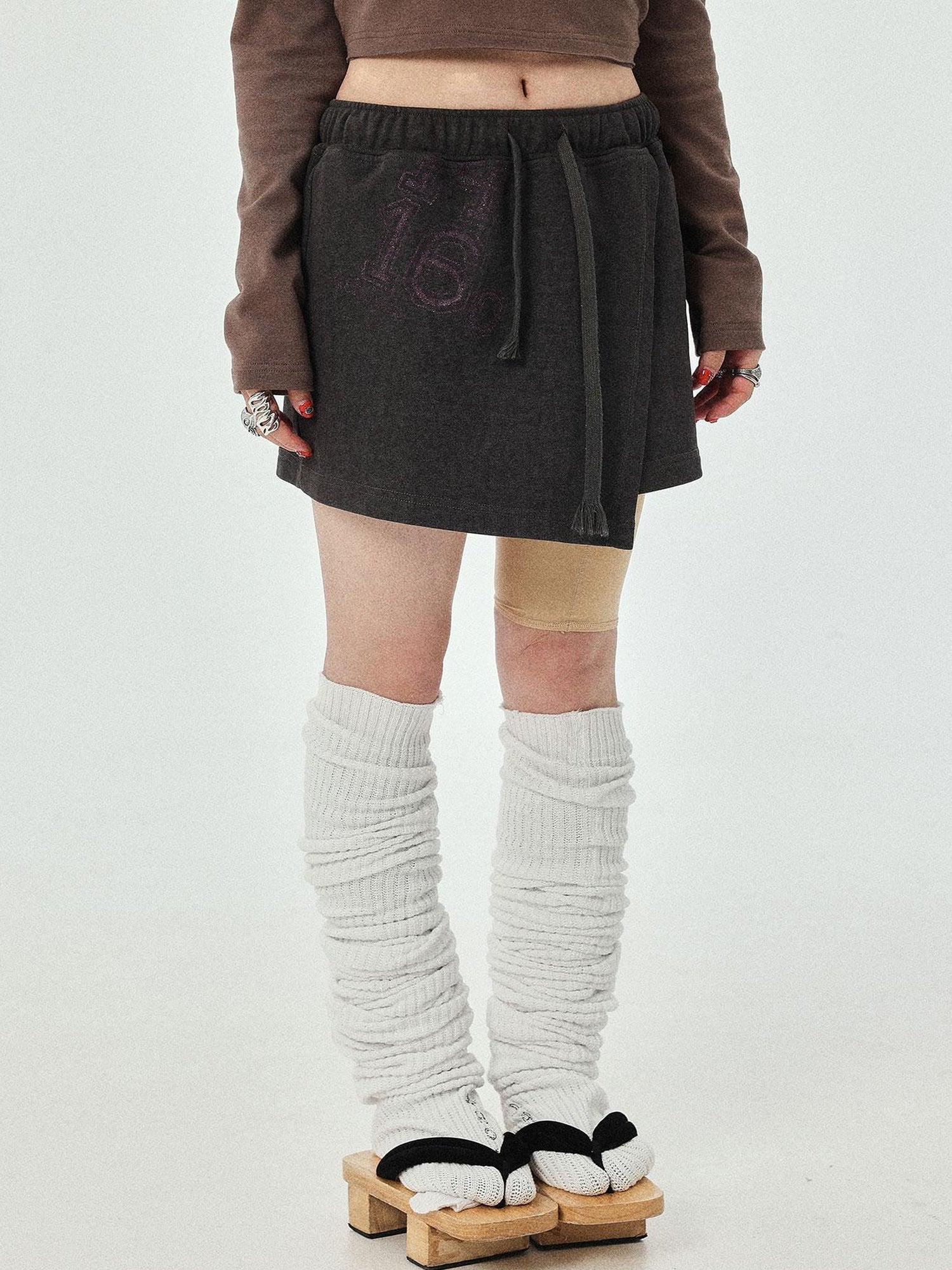 Achihara Renaissance A Line Denim Skirt