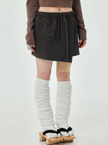 Achihara Renaissance A Line Denim Skirt