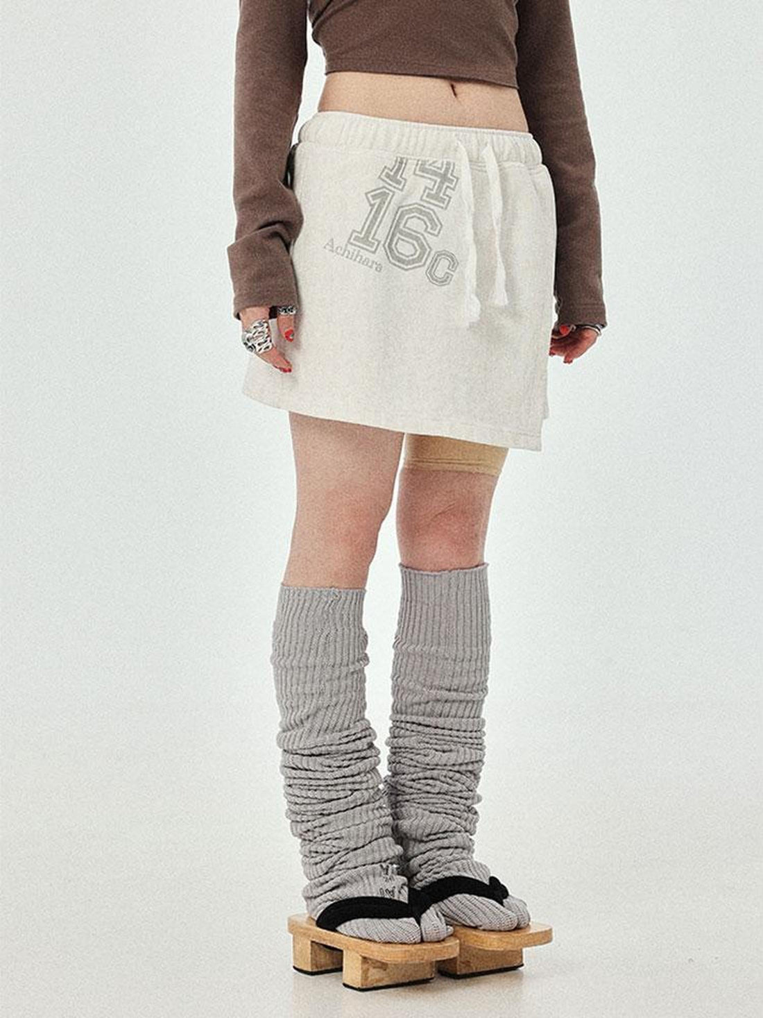 Achihara Renaissance A Line Denim Skirt