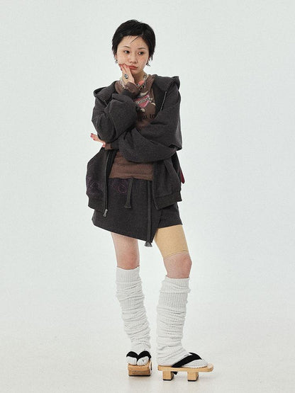 Achihara Renaissance A Line Denim Skirt