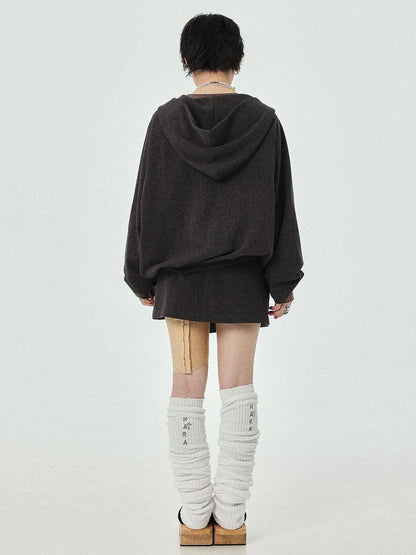 Renaissance Washed Hoodie V-Neck T-Shirt Long-Sleeve