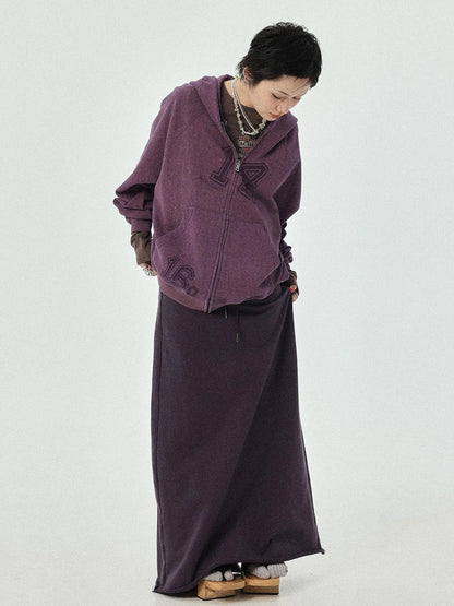 Renaissance Washed Hoodie V-Neck T-Shirt Long-Sleeve