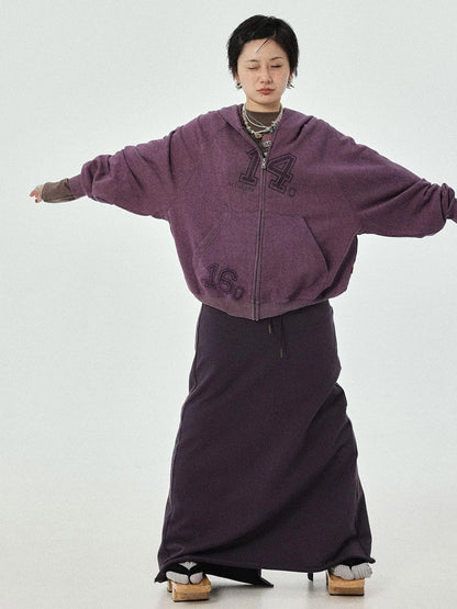 Renaissance Washed Hoodie V-Neck T-Shirt Long-Sleeve