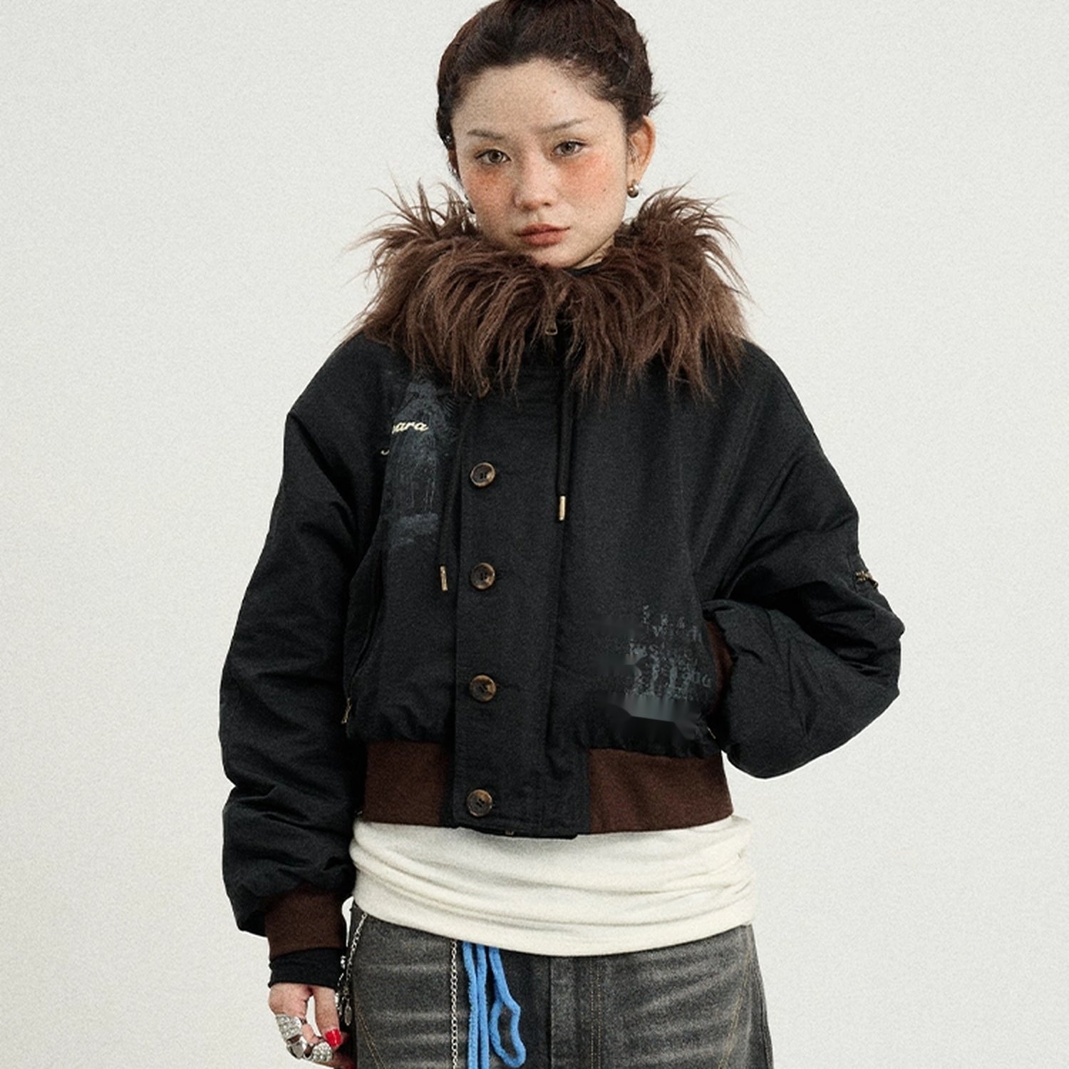 Achihara_Revelation_Inspired_Short_Puffer_Coat_With_Fur_Hood_MISSTT