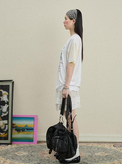Achihara Rock Malt Star V-neck Tee