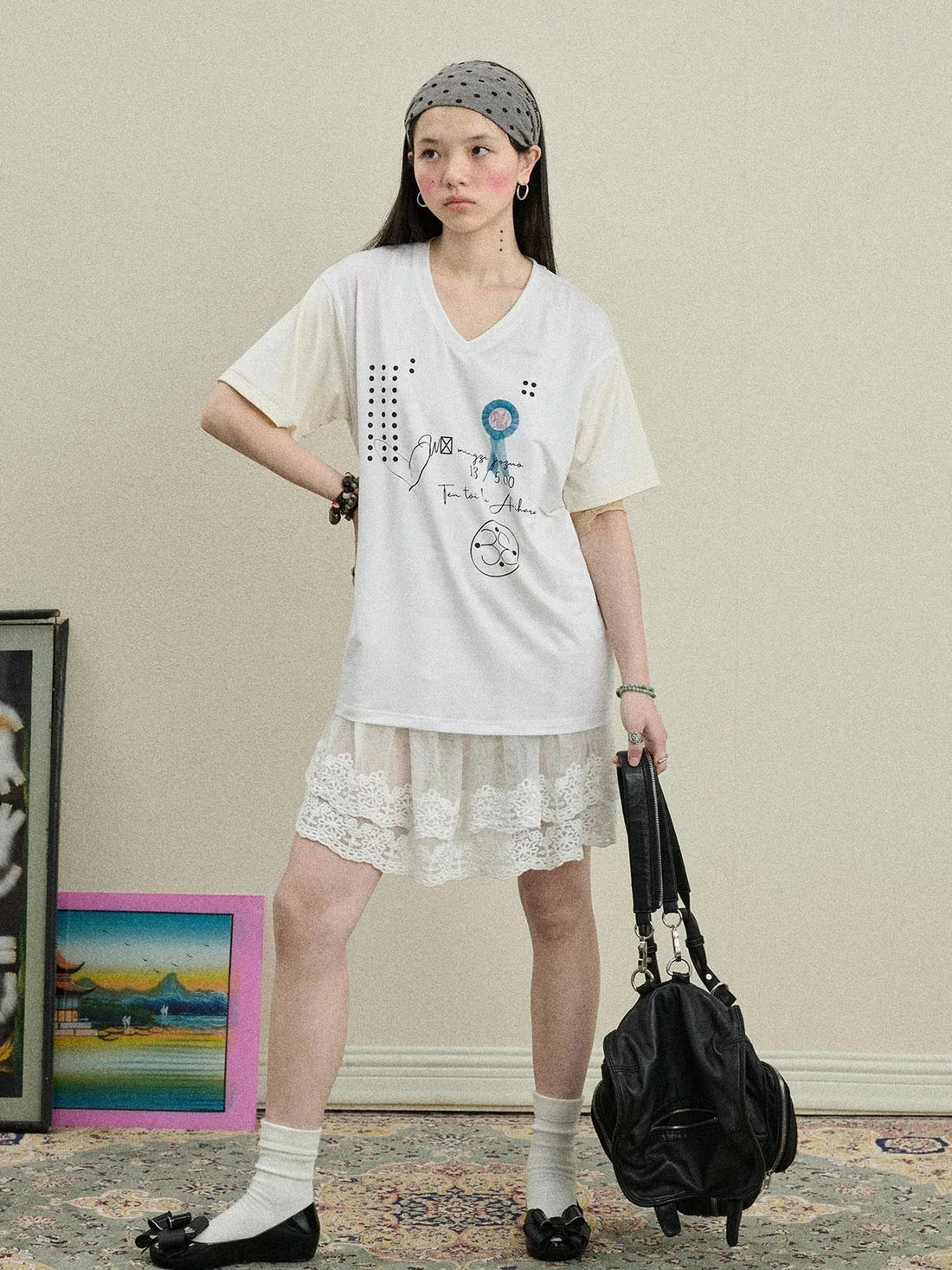Rock Malt Star V-neck Tee