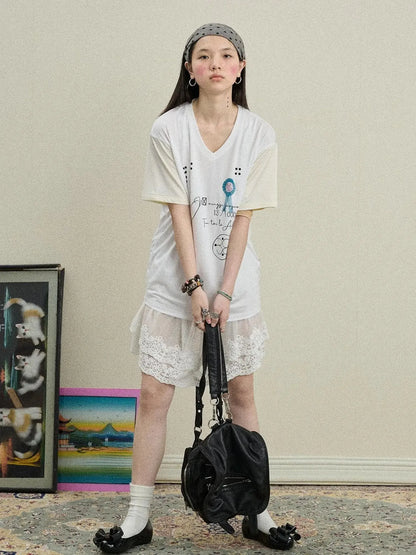 Rock Malt Star V-neck Tee