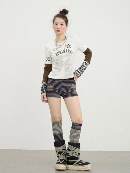 Rodman Inspired Slim Fit Basketball Tee Long Sleeve Layering Top