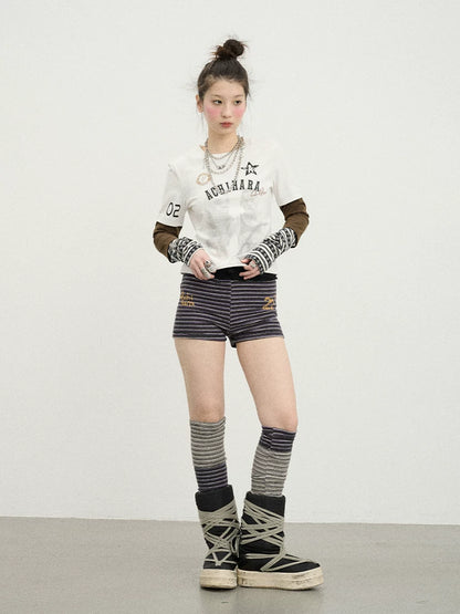 Achihara Rodman Inspired Slim Fit Basketball Tee Long Sleeve Layering Top-3