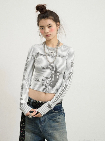 Salome Summer Tee With Moon Print