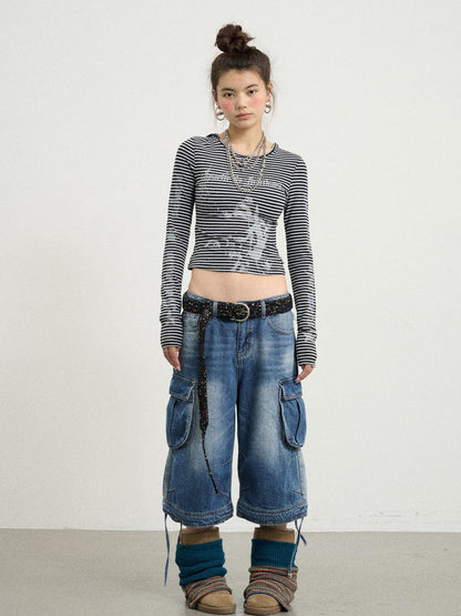 Achihara Salome Summer Tee With Moon Print