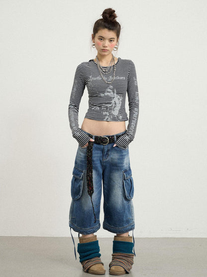 Achihara Salome Summer Tee With Moon Print