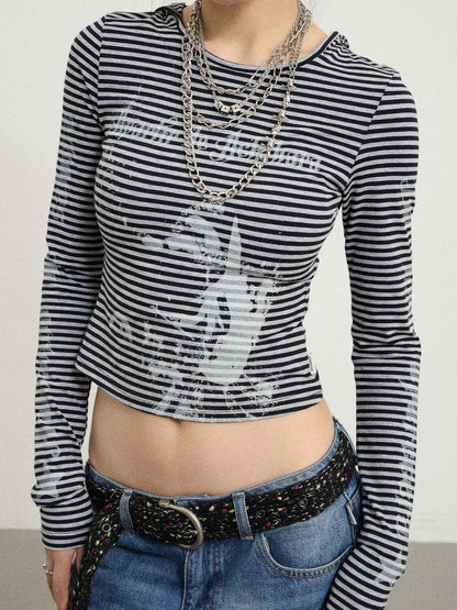 Achihara Salome Summer Tee With Moon Print