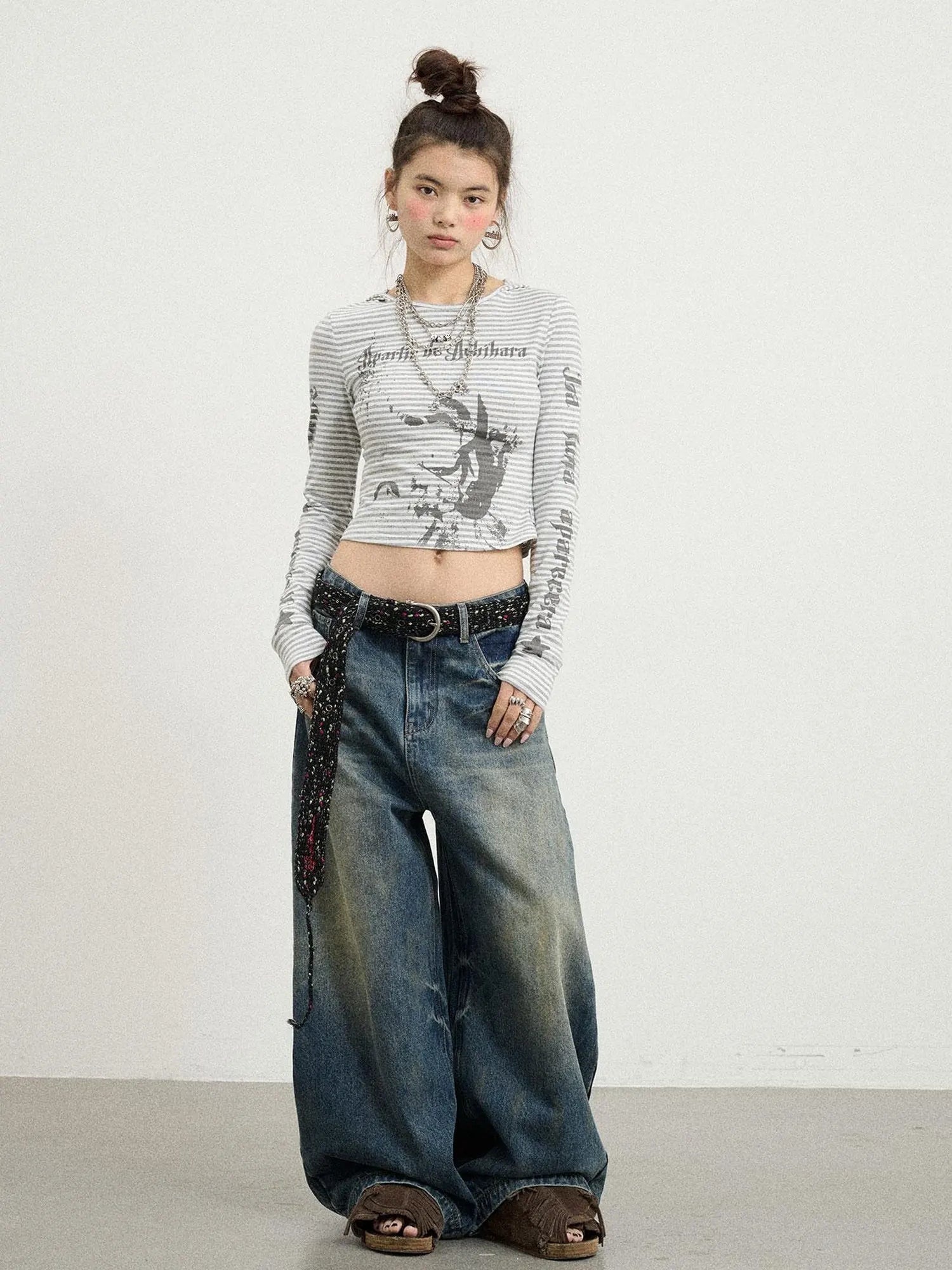 Salome Summer Tee With Moon Print