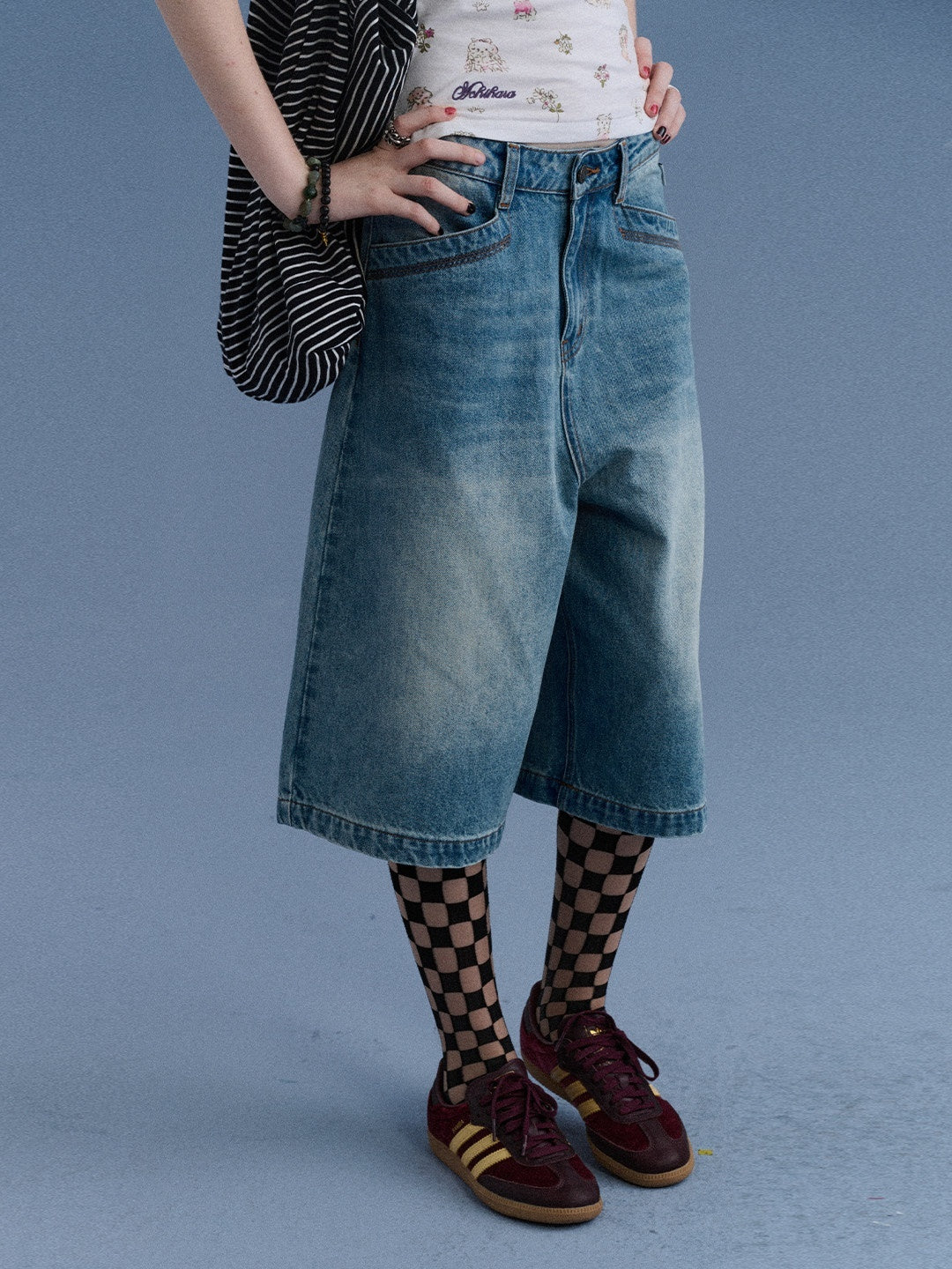 Achihara_Sea_Glass_Washed_Wide_Leg_Loose_Retro_Street_Women&