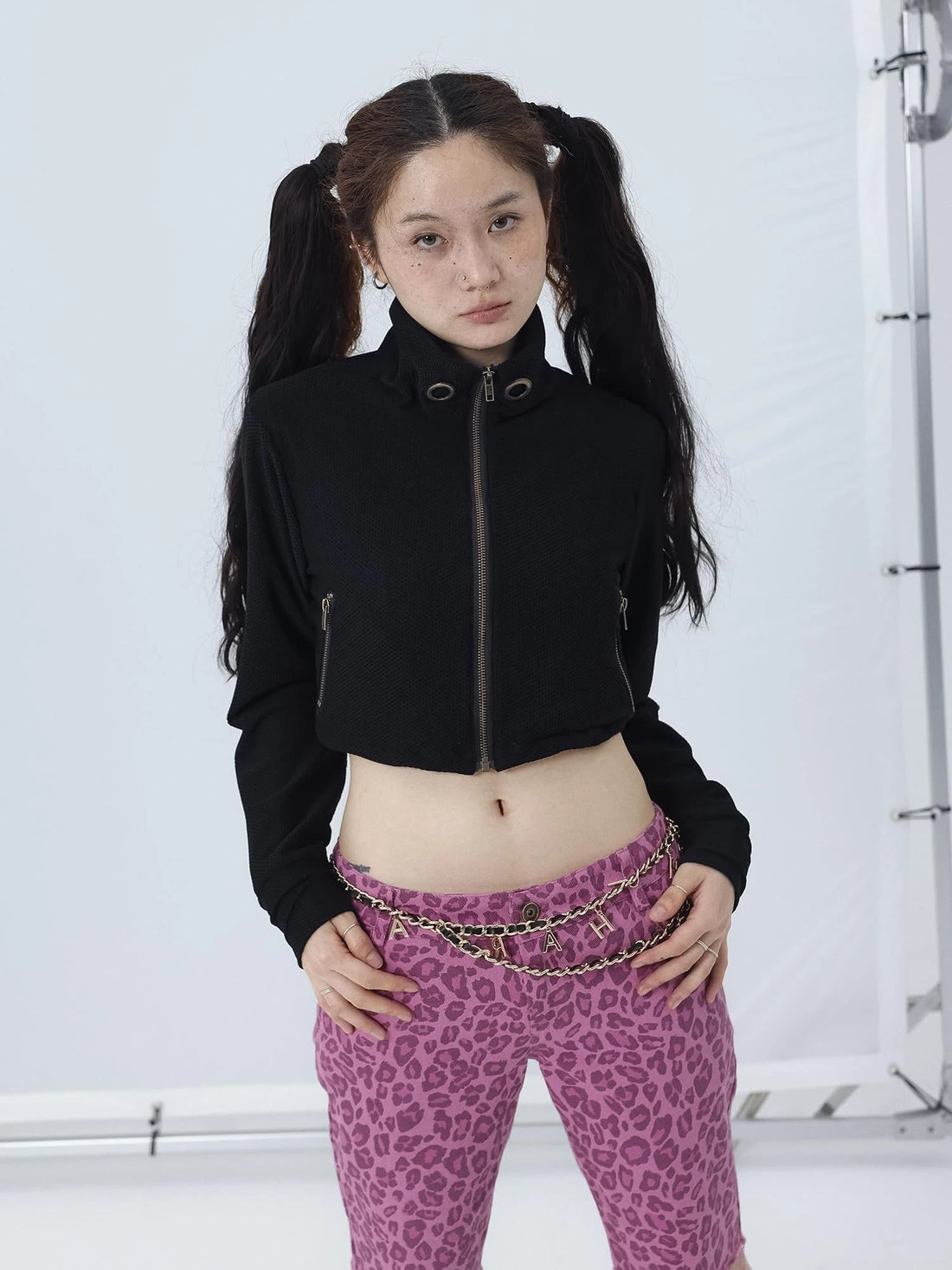 Sheer Mesh Long Sleeve Crop Sun Jacket