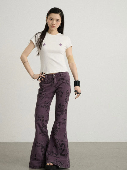 Sleepless Stars Embroidered Tee