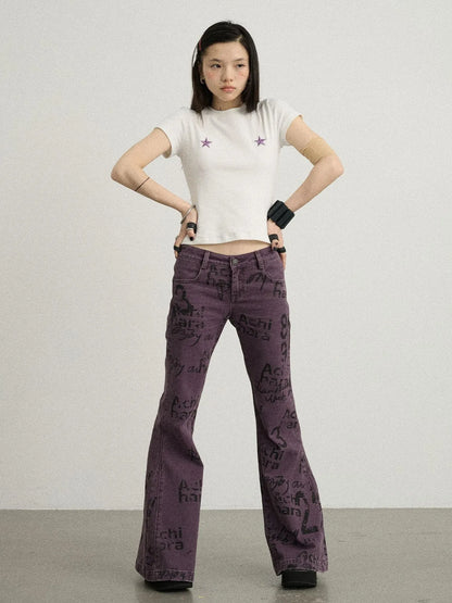 Sleepless Stars Embroidered Tee