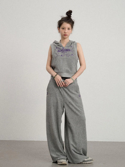 Sleepy Sheep V-Neck Hooded Vest
