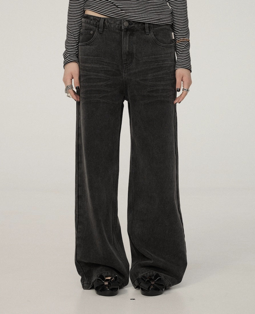 Achihara_Smart_Commuter_Straight_Leg_Natural_Waist_Button_Fly_Denim_Black_Grey_Pants_MISSTT