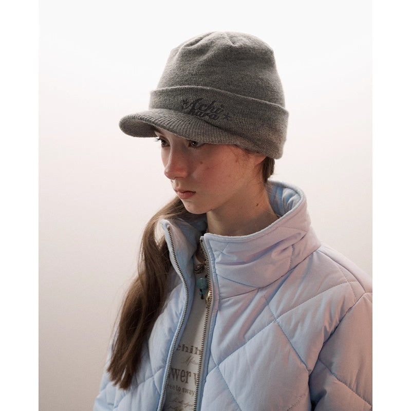Achihara_Soft_Acrylic_Knit_Letter_Casual_Unisex_Round_Top_Beanie_Black_Gray_Hat_MISSTT