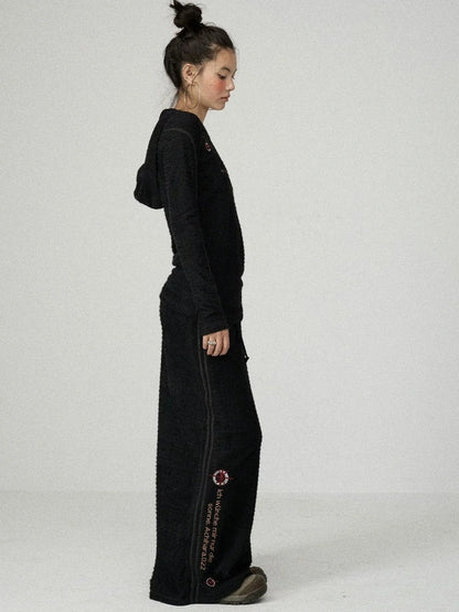 Achihara Soft Casual Slim Fit Long Sleeve Crew Neck Women Letter Print T-Shirt