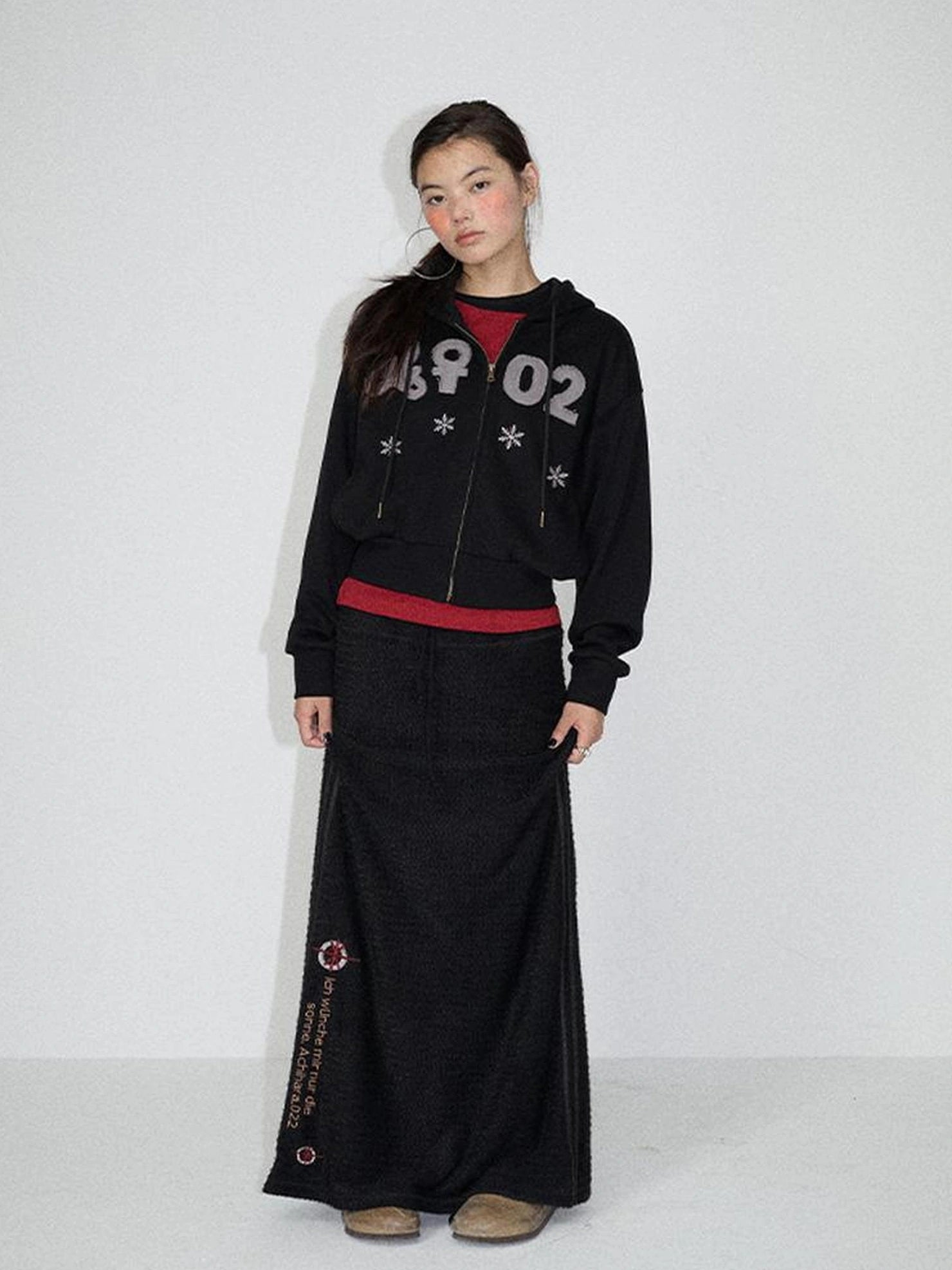 Achihara Soft Cotton Blend Full Zip Loose Fit Hooded Long Sleeve Women Outerwear Hoodies