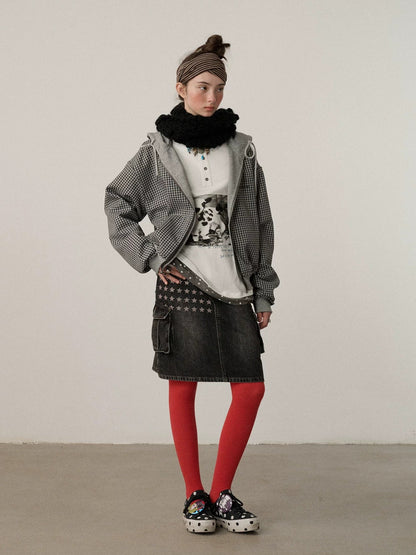 Achihara Soft Cotton Blend Zip Up Loose Fit Hooded Commuter Women Solid Color Hoodies