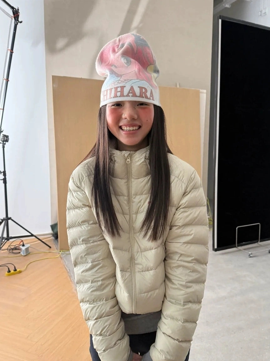 Achihara Soft Cotton Round Crown Letter Graphic Women Casual White One Size Hat