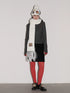 Achihara Soft Lightweight Minimalist Two Tone Black White Versatile Unisex Scarf-2
