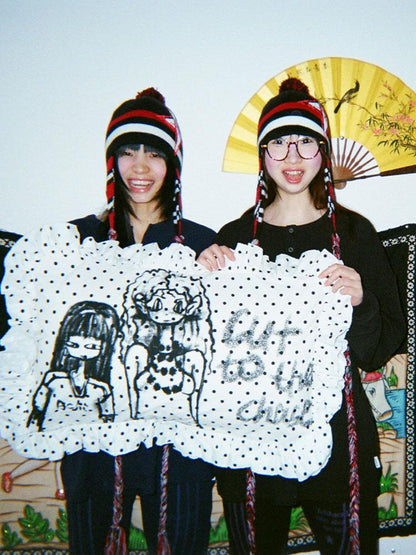 Achihara Soft Machine Washable Cotton Polka Dot Pillowcase 48X74Cm Accessories