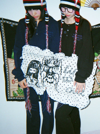 Achihara Soft Machine Washable Cotton Polka Dot Pillowcase 48X74Cm Accessories