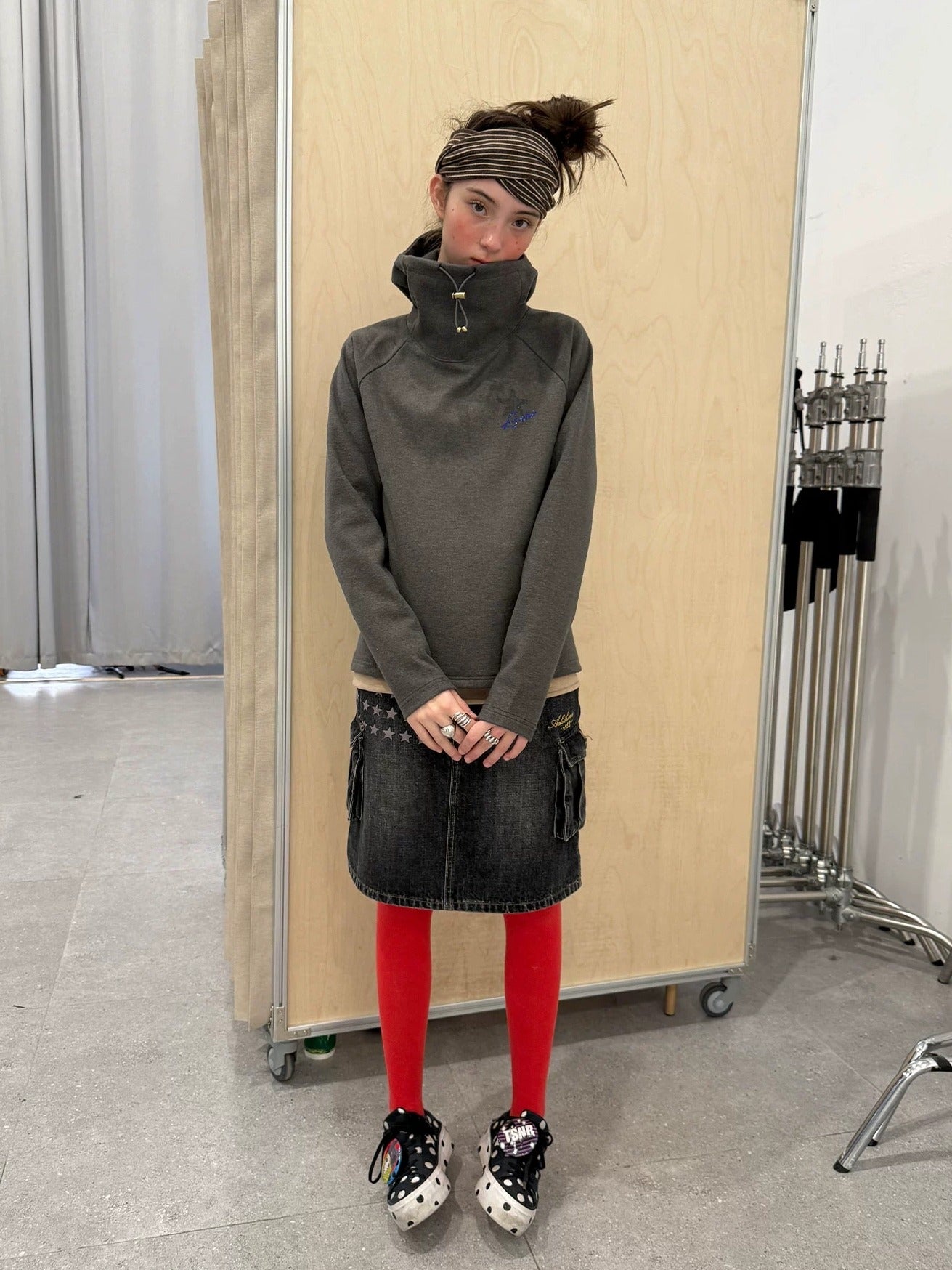 Achihara Soft Stretch Blend Loose Fit Pullover Hood Women Commuter Solid Hoodies