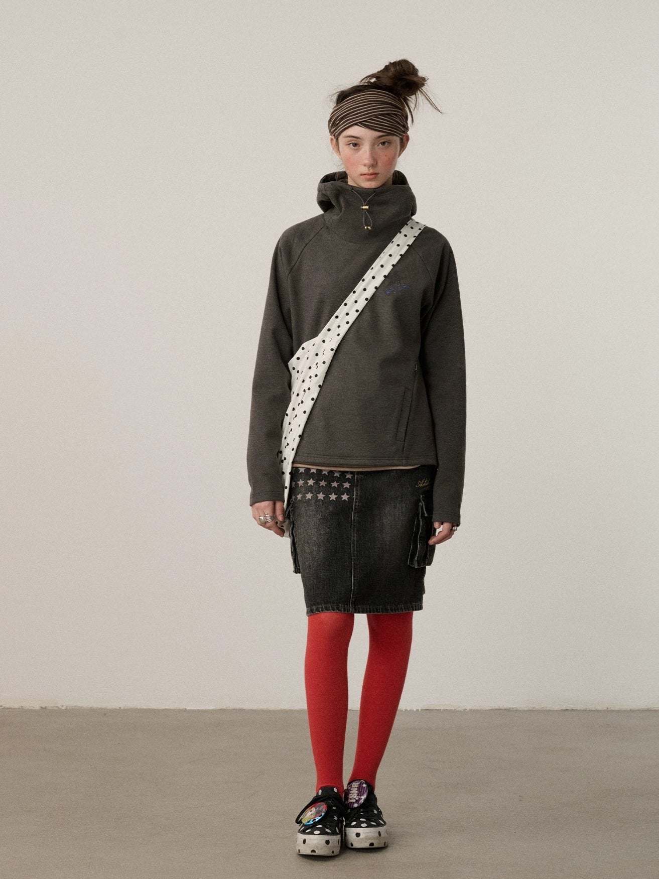 Achihara Soft Stretch Blend Loose Fit Pullover Hood Women Commuter Solid Hoodies