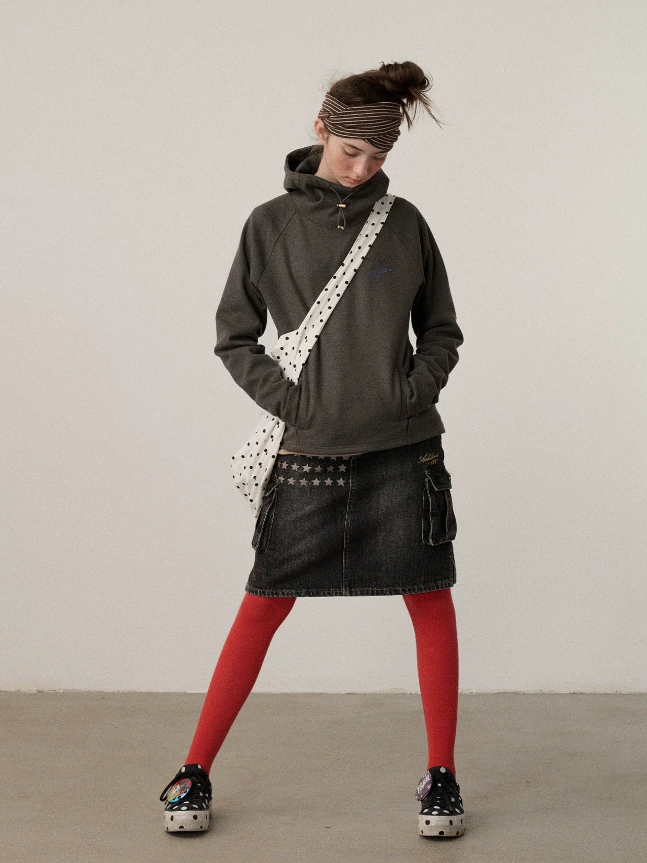 Achihara Soft Stretch Blend Loose Fit Pullover Hood Women Commuter Solid Hoodies