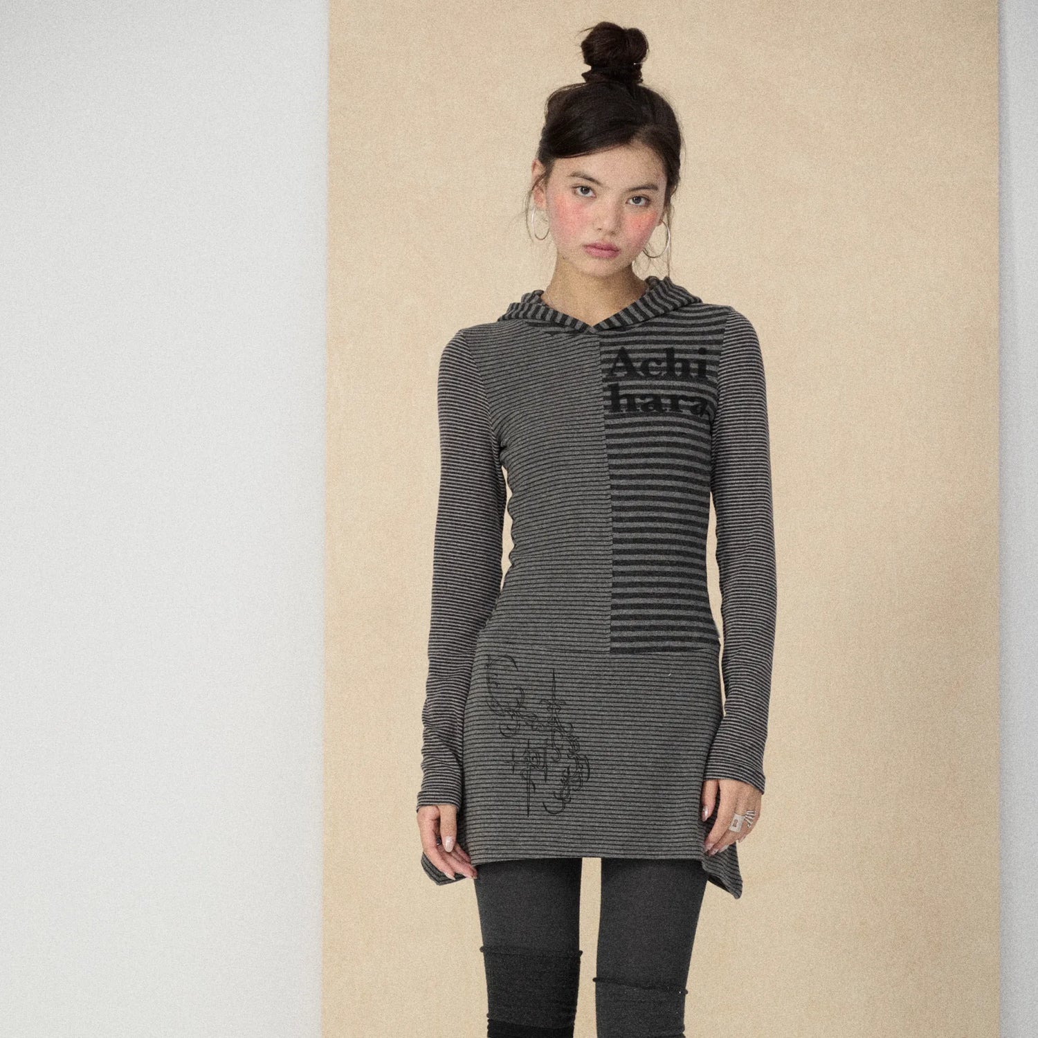 Achihara_Soft_Stretch_Colorblock_Striped_Long_Sleeve_Women_Office_Polyester_Blend_T-Shirt_MISSTT