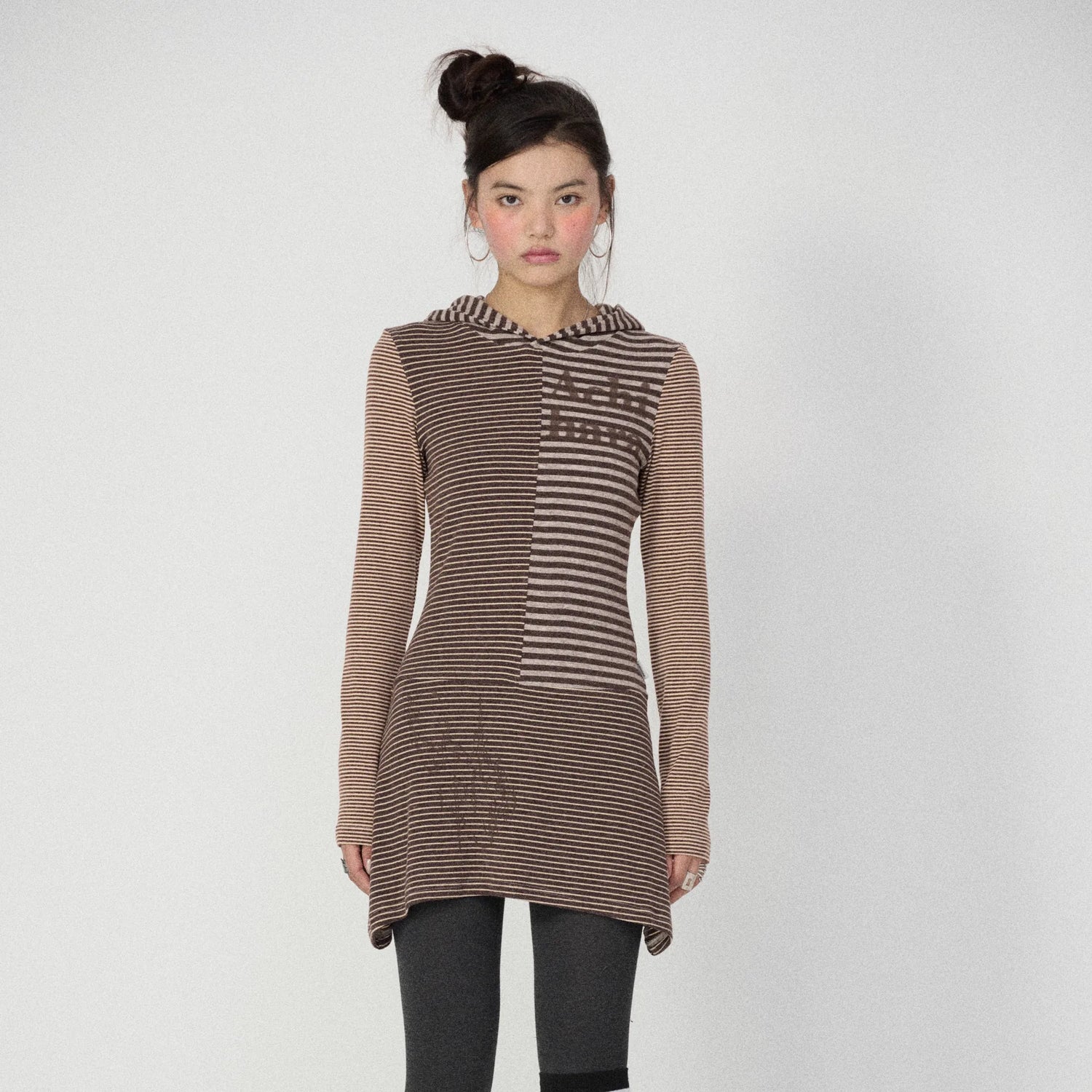 Achihara_Soft_Stretch_Colorblock_Striped_Long_Sleeve_Women_Office_Polyester_Blend_T-Shirt_MISSTT