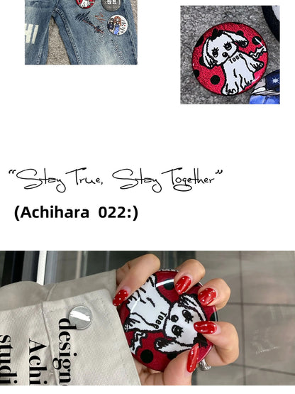 Achihara Soft Velvet Five Piece Scrunchie Set Colorful Mix For Women Hair Accessories