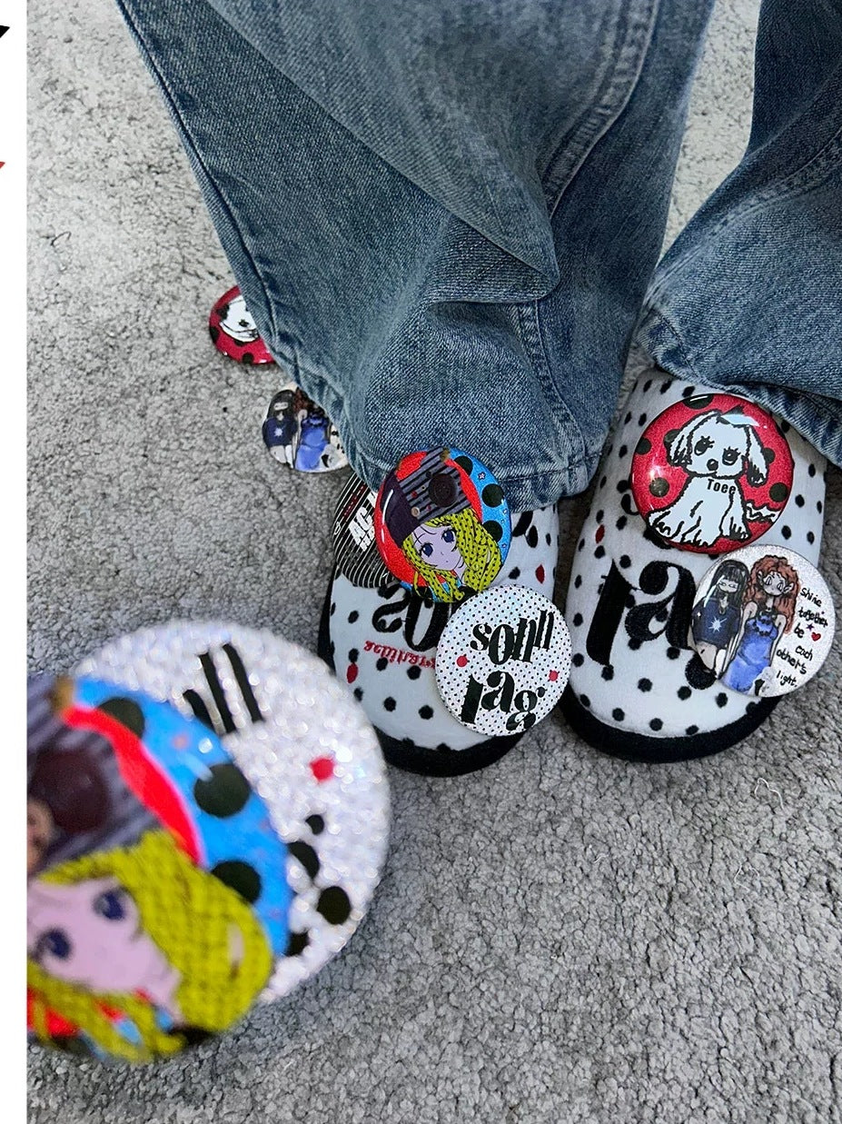 Achihara Soft Velvet Five Piece Scrunchie Set Colorful Mix For Women Hair Accessories