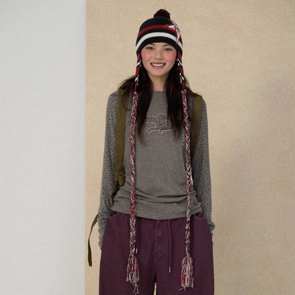 Achihara_Soft_Viscose_Floral_Long_Sleeve_Crew_Neck_Straight_Fit_Women_Work_Casual_T-Shirt_MISSTT