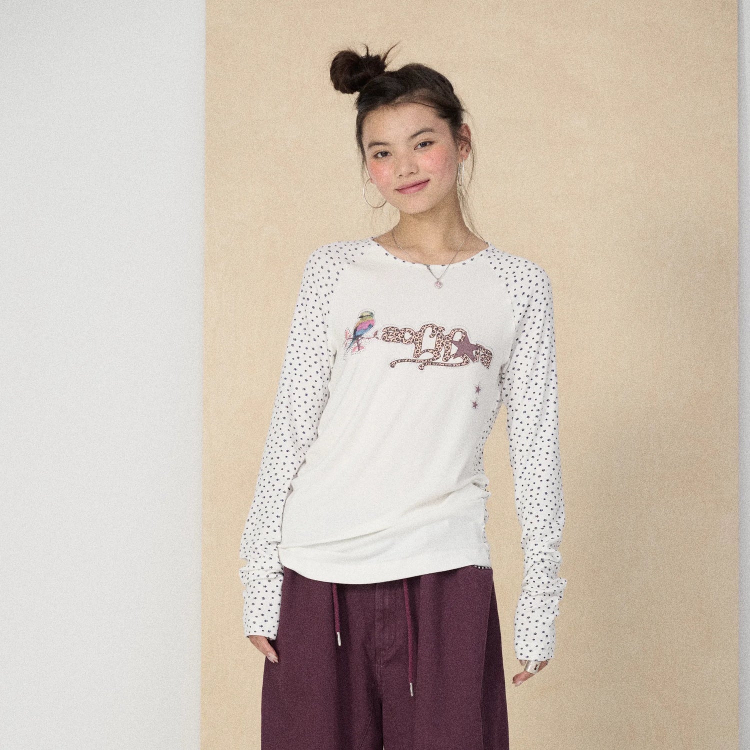 Achihara_Soft_Viscose_Floral_Long_Sleeve_Crew_Neck_Straight_Fit_Women_Work_Casual_T-Shirt_MISSTT