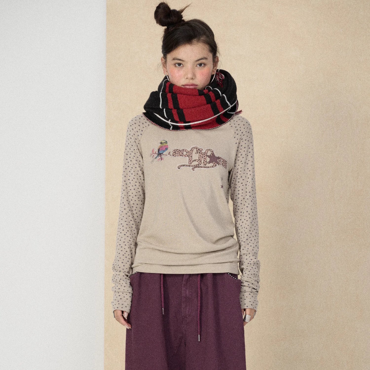 Achihara_Soft_Viscose_Floral_Long_Sleeve_Crew_Neck_Straight_Fit_Women_Work_Casual_T-Shirt_MISSTT