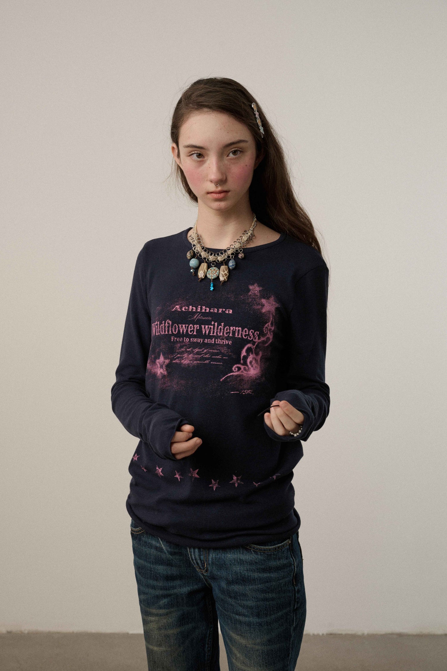 Achihara_Soft_Viscose_Long_Sleeve_Letter_Print_Commuter_Slim_Fit_Women_Round_Neck_T-Shirt_MISSTT