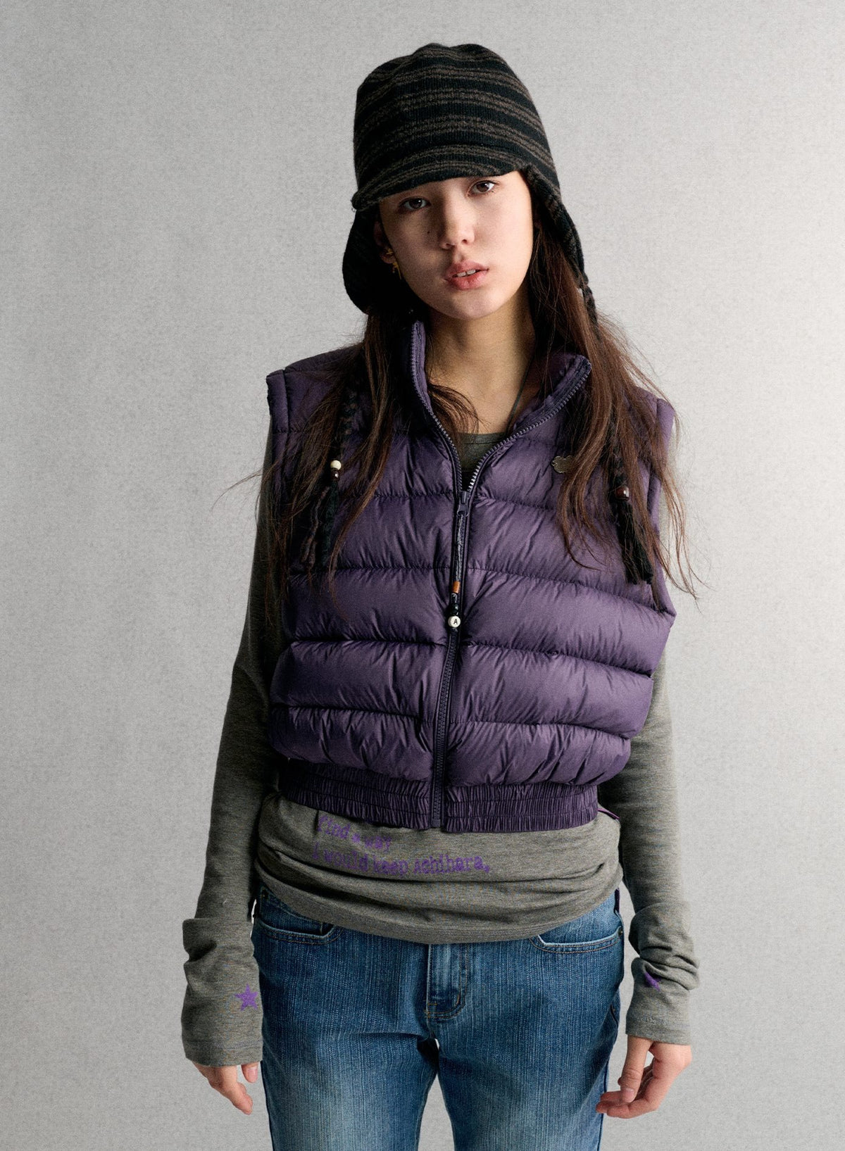 Achihara_Solid_Zip_Front_Slim_Fit_Nylon_Women&
