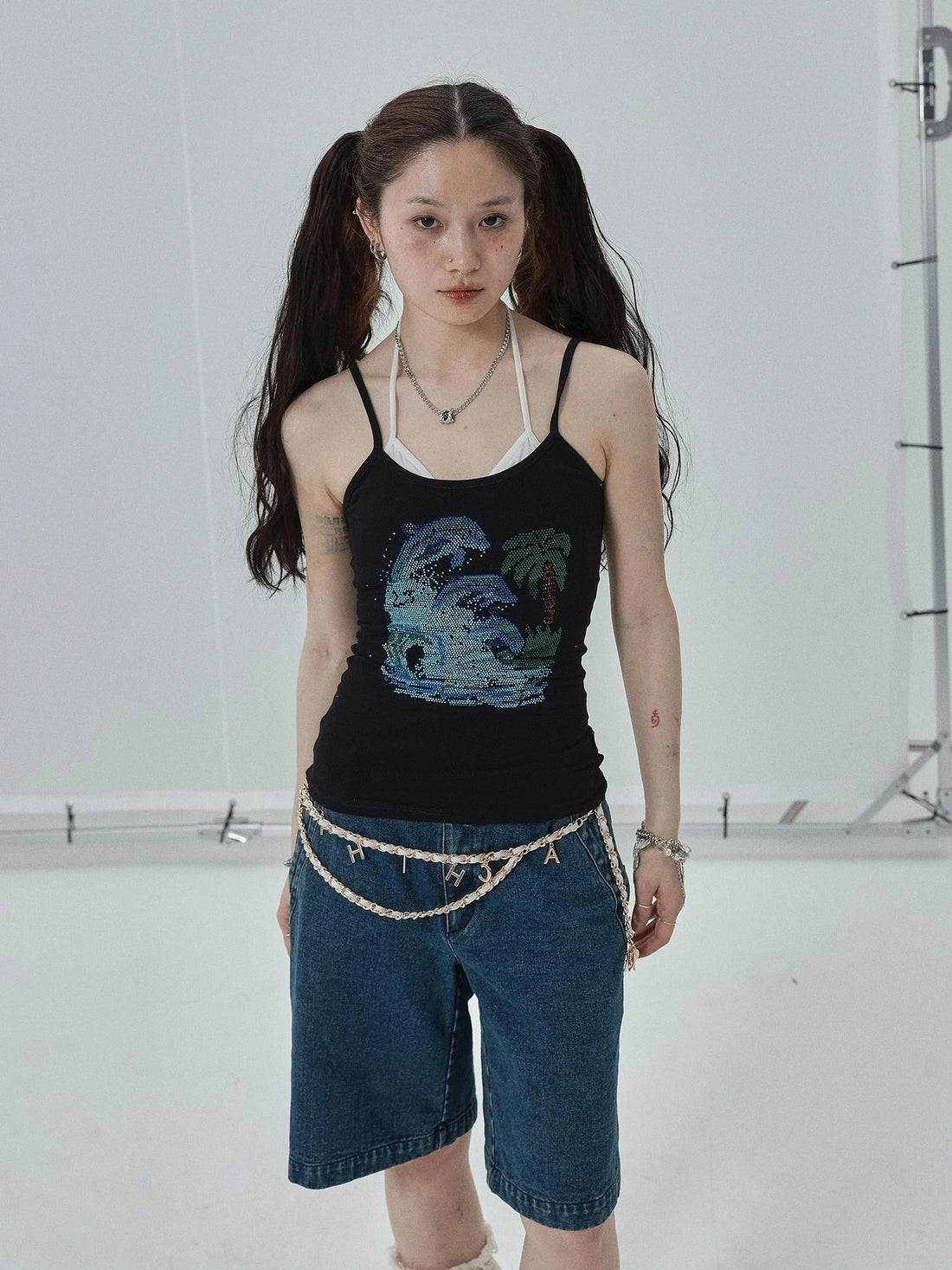 Sparkly Disco Summer Sleeveless T-Shirt &amp; Vest