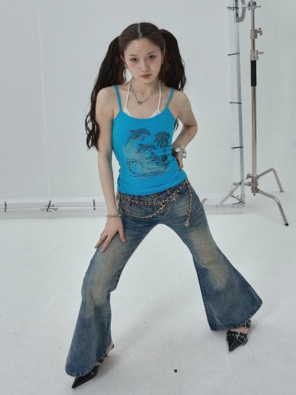 Sparkly Disco Summer Sleeveless T-Shirt &amp; Vest